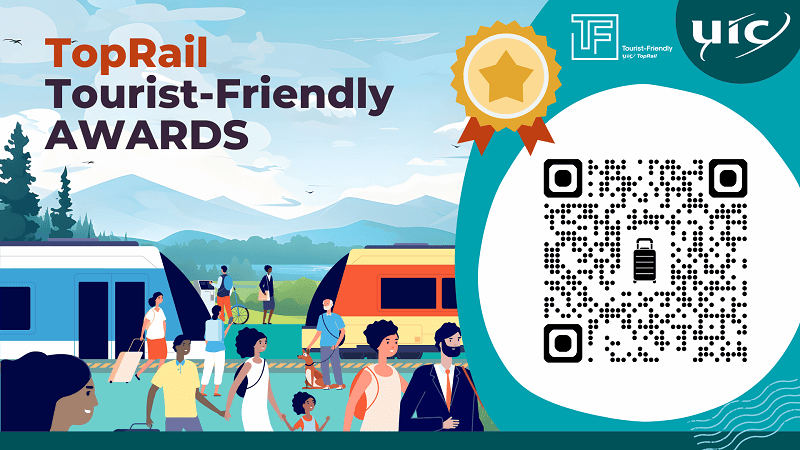 TopRail: Tourist-Friendly Awards banner